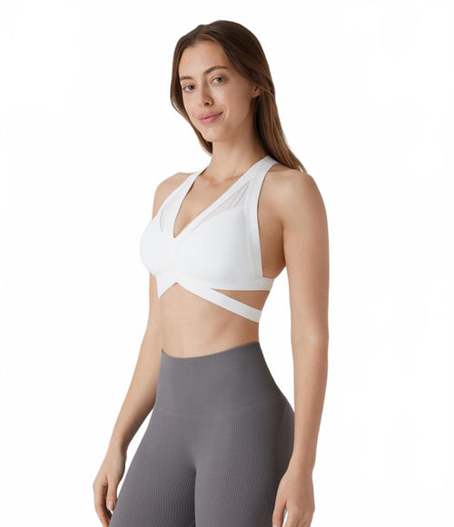 NWT Halara Women's SpeedWave Support Backless Crisscross Sports Bra Size XL
