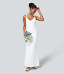 NWT HalaraSoftlyZero Airy Maxi Mermaid Slip Cool Touch Dress-UPF50+ White XL