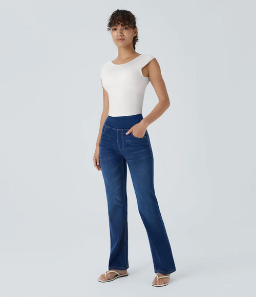 NWT Halara SoftlyZero™ Boat Neck Cap Sleeve Cropped T-Shirt-UPF50+ Size Large
